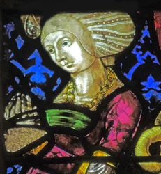 Ventana que representa a la donante Margaret de Neufchatel